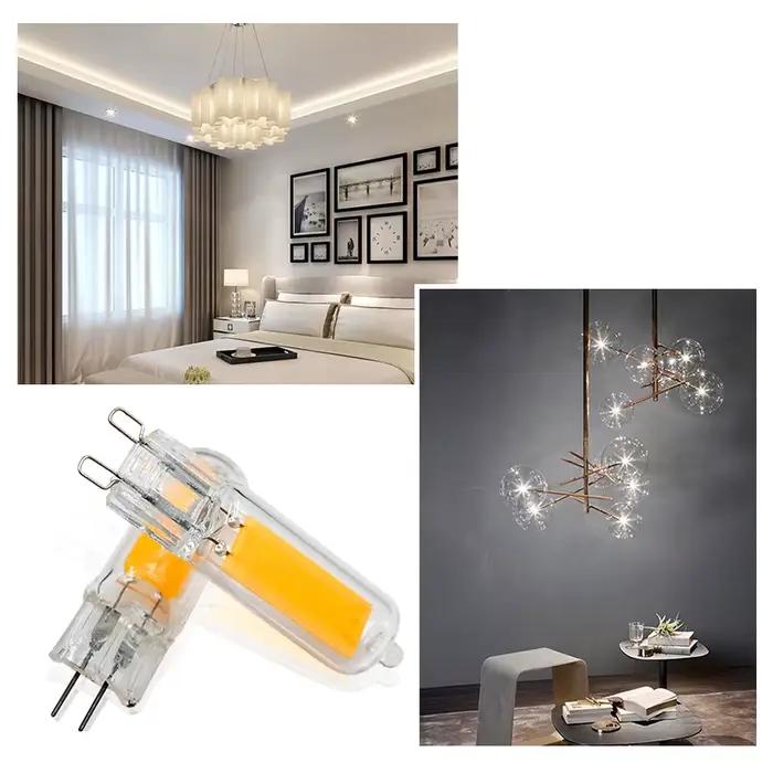 Lampe LED G9 AC 220V 240V 6W 9W Verre G4 COB