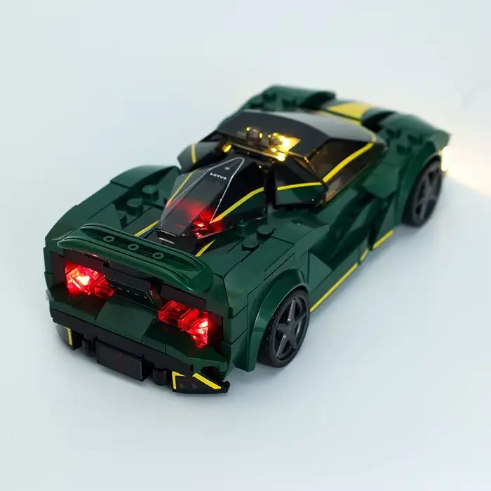 Kit d'éclairage LED pour voiture de sport Speed Champions, briques à collectionner, blocs de construction, lampe, kit d'éclairage uniquement, Annie Evija, 76907
