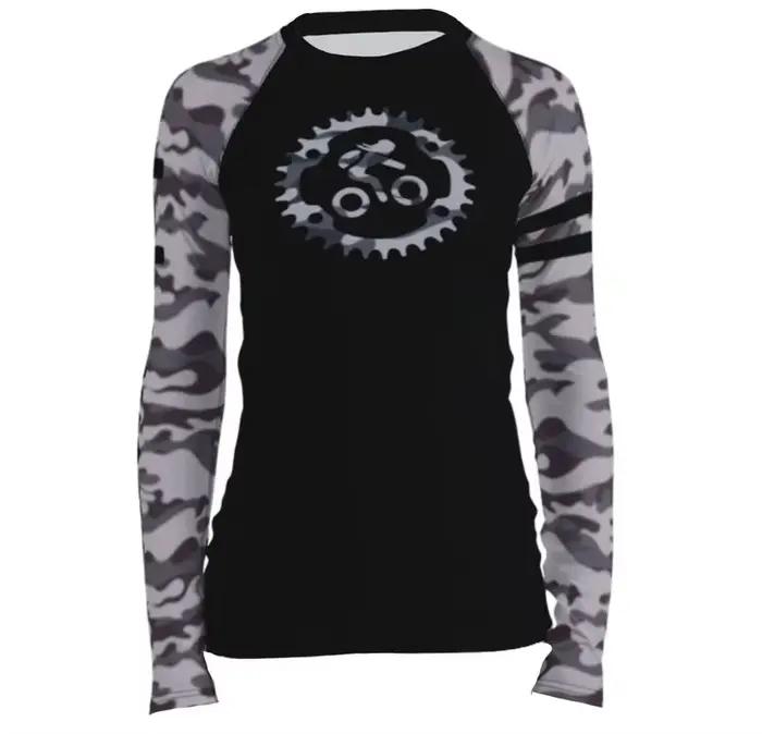 Chemise de cyclisme pour femmes, maillot de cyclisme à manches longues, vêtements de vélo d'été, maillot de Motocross, T-shirt de descente, chemise vtt enduro