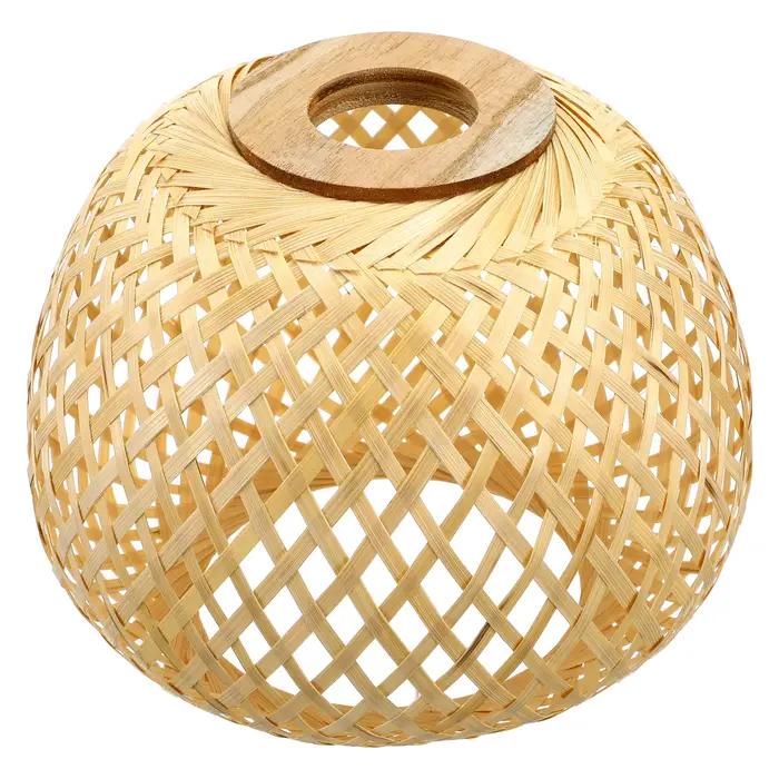 Abat-jour en bambou pour lampe suspendue