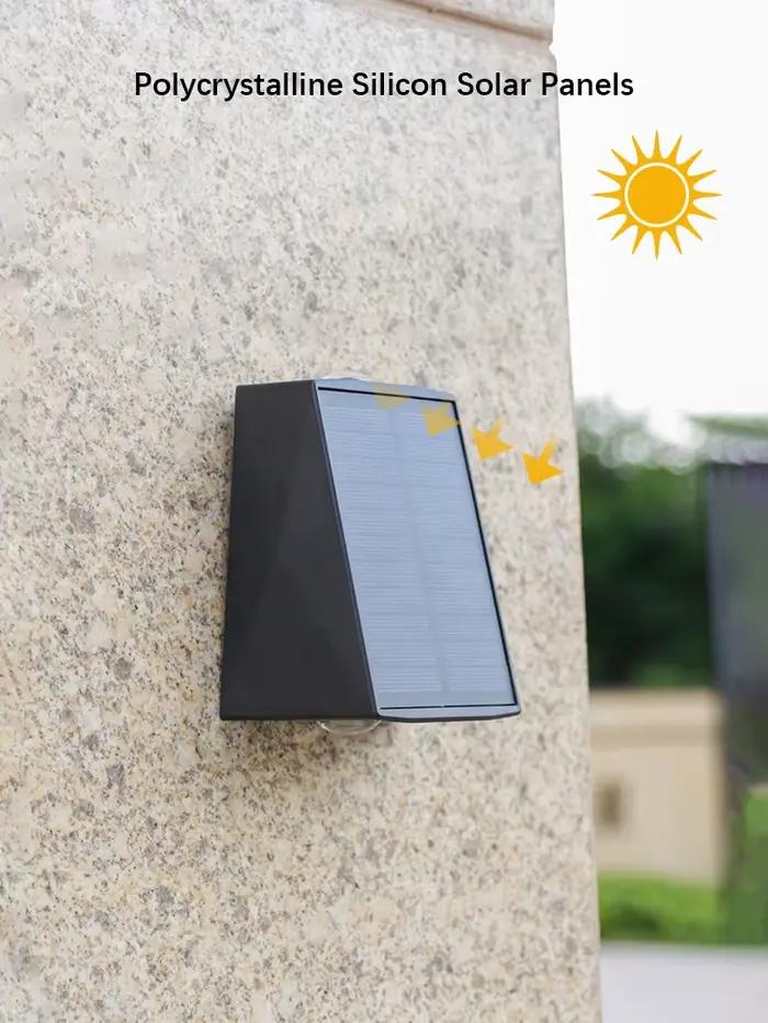 2LED s lampe murale extérieure solaire
