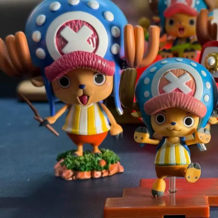 Figurine One Piece Tony Tony Chopper, version Q, deux ans plus tard, objet de collection d'anime, décoration de boîtier PC, jouet tendance pour les fans d'anime
