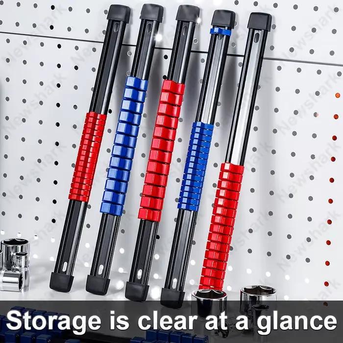 Porte-outils Rap-Duty, Support de douille, Rangement de garage T1, Convient au stockage mécanique, 6 pièces