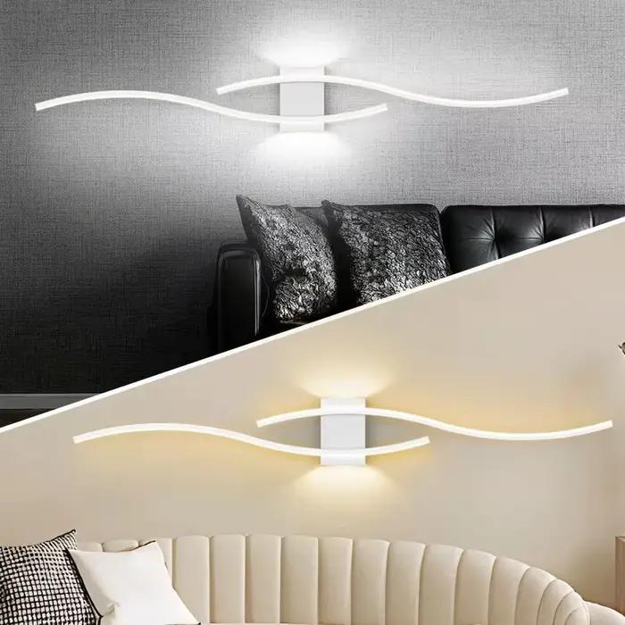 Appliques murales LED modernes pour chambre à coucher, chevet, couloir, décoration intérieure, lampes murales LED AC85-265V
