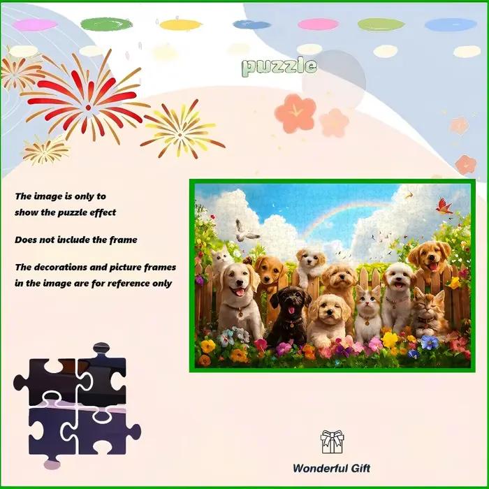Un puzzle de haute qualité de 500/1000 pièces, parfait pour les adultes, est un jeu familial amusant qui aide à soulager le stress et est idéal pour les anniversaires.