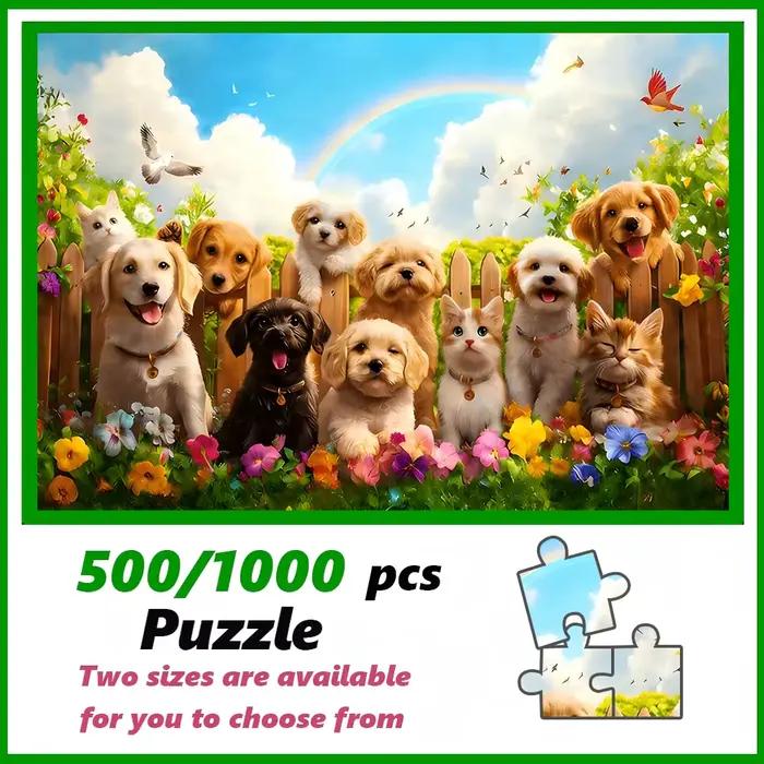 Un puzzle de haute qualité de 500/1000 pièces, parfait pour les adultes, est un jeu familial amusant qui aide à soulager le stress et est idéal pour les anniversaires.