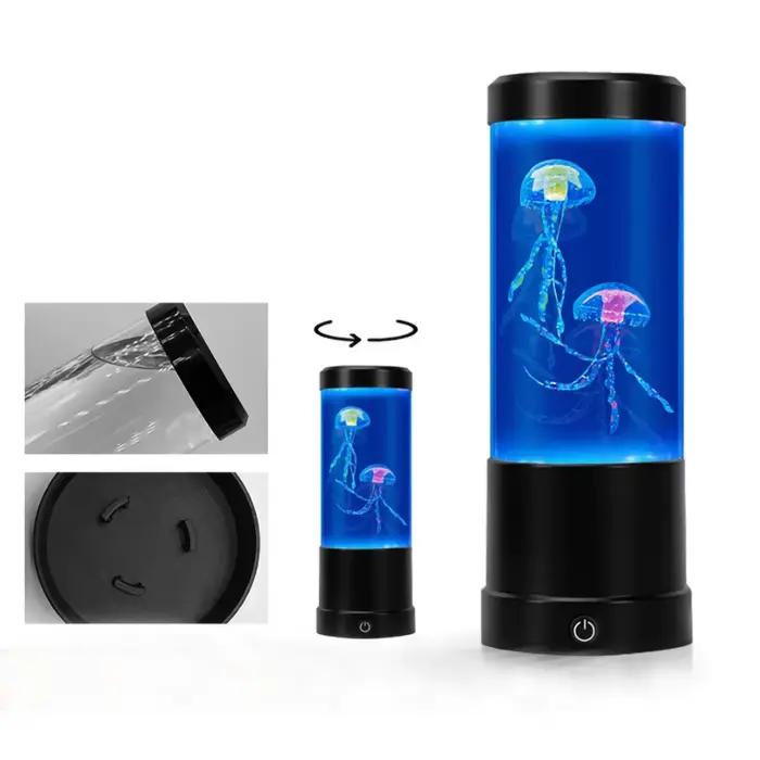 Lampe méduse LED avec télécommande
