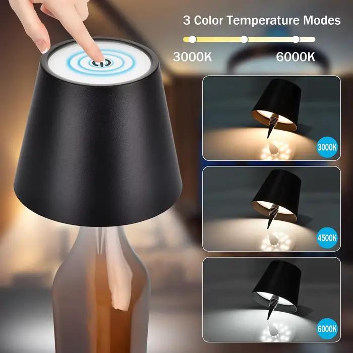 Lampe LED en forme de bouteille, Rechargeable par USB, commande tactile, lampe de Table pour bouteilles de vin, pour Restaurants, Bars et décoration de fête de Festival