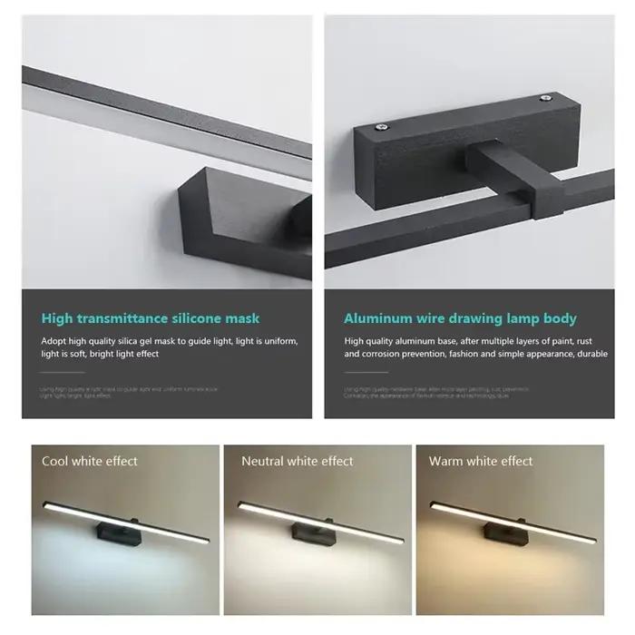 Applique murale LED moderne pour salle de bain