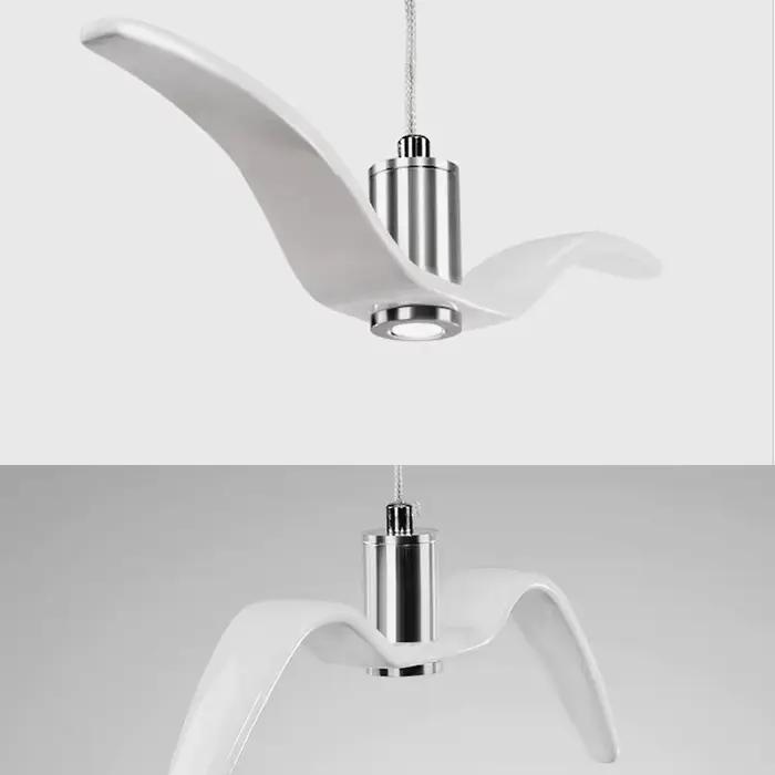 2025 lampe à suspension moderne mouette Design Led lustres créatifs pour Bar/cuisine oiseaux lustre plafonnier Luminaire