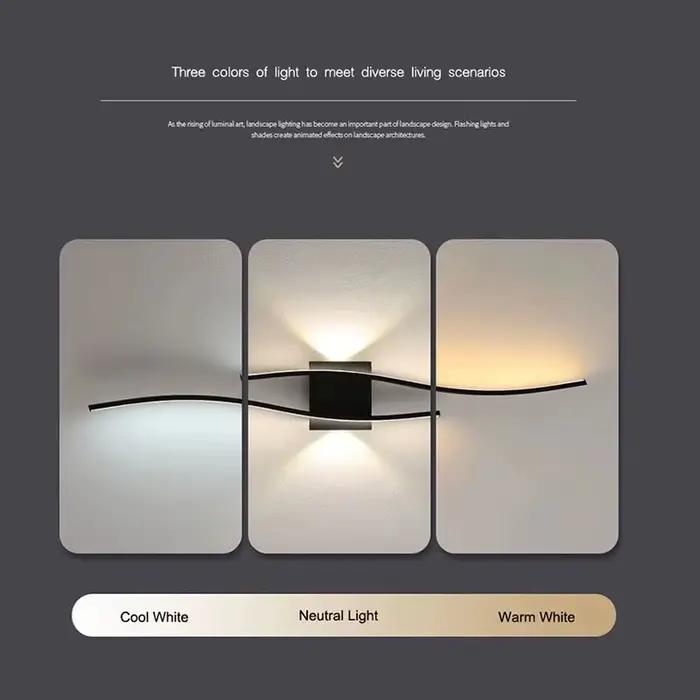 Appliques murales LED modernes pour chambre à coucher, chevet, couloir, décoration intérieure, lampes murales LED AC85-265V