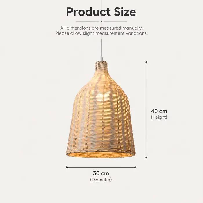 Lampe suspendue artisanale en bambou JOYINLED