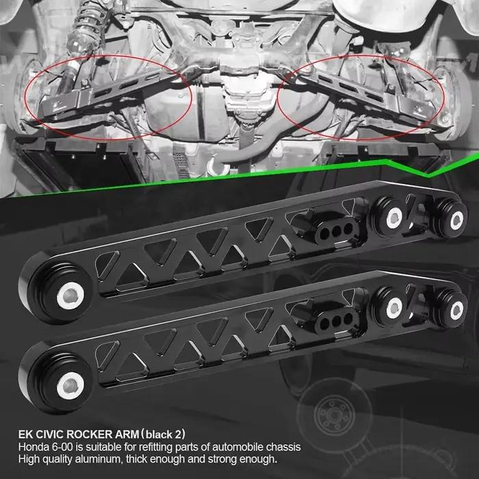 Kit de bras de commande inférieur arrière de Suspension, bras de commande inférieur arrière en billette F7 pour Honda Civic 96-00 Ek Em1, bras de commande inférieur arrière
