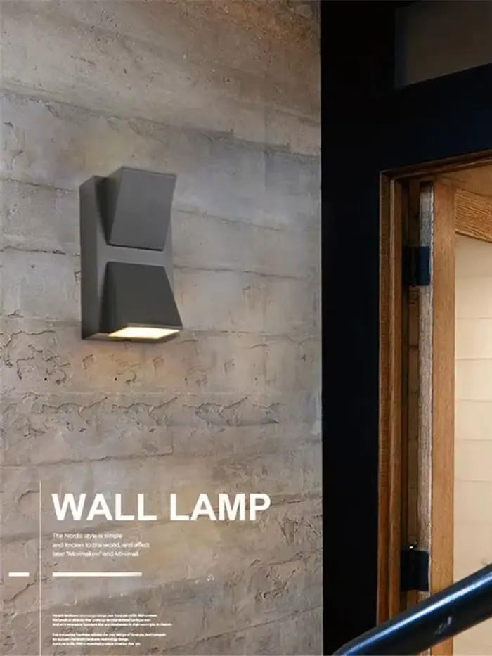 Applique murale LED contemporaine étanche IP65 avec éclairage RGBW pour extérieur et intérieur chambres entrées salles de bain transformations soirées estivales