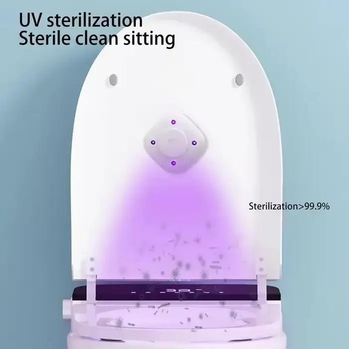 Stérilisateur de toilettes UV, électrique intelligent, nettoyeur de toilettes, aromathérapie, lampe UV étanche IPX4 pour toilettes