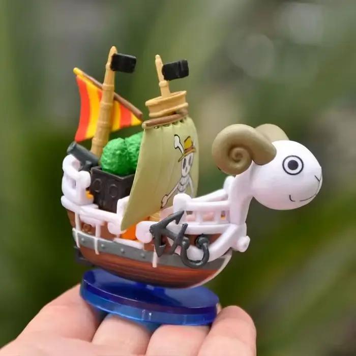 Figurine de bateau One Piece 7 cm, modèle Luffy, jouet super mignon, mini bateau THOUSANDSUNNY Going Merry, figurine d'action à assembler