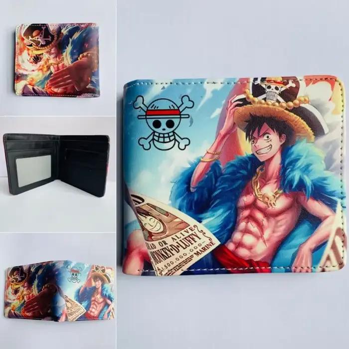 41 types une pièce Anime périphérique imprimé portefeuille à fermeture éclair dessin animé porte-monnaie court porte-carte Portable pour hommes et femmes