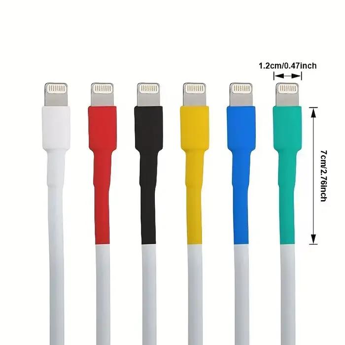 Lot de 10 protections réparatrices pour câbles de données, réparation de câbles de téléphone portable, manchon de protection thermorétractable