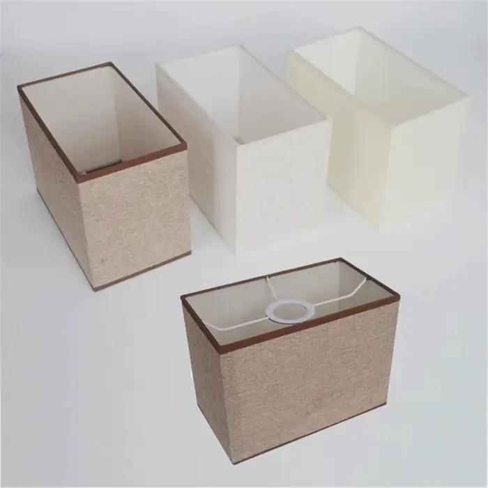 Abat-jour rectangulaire en tissu E27