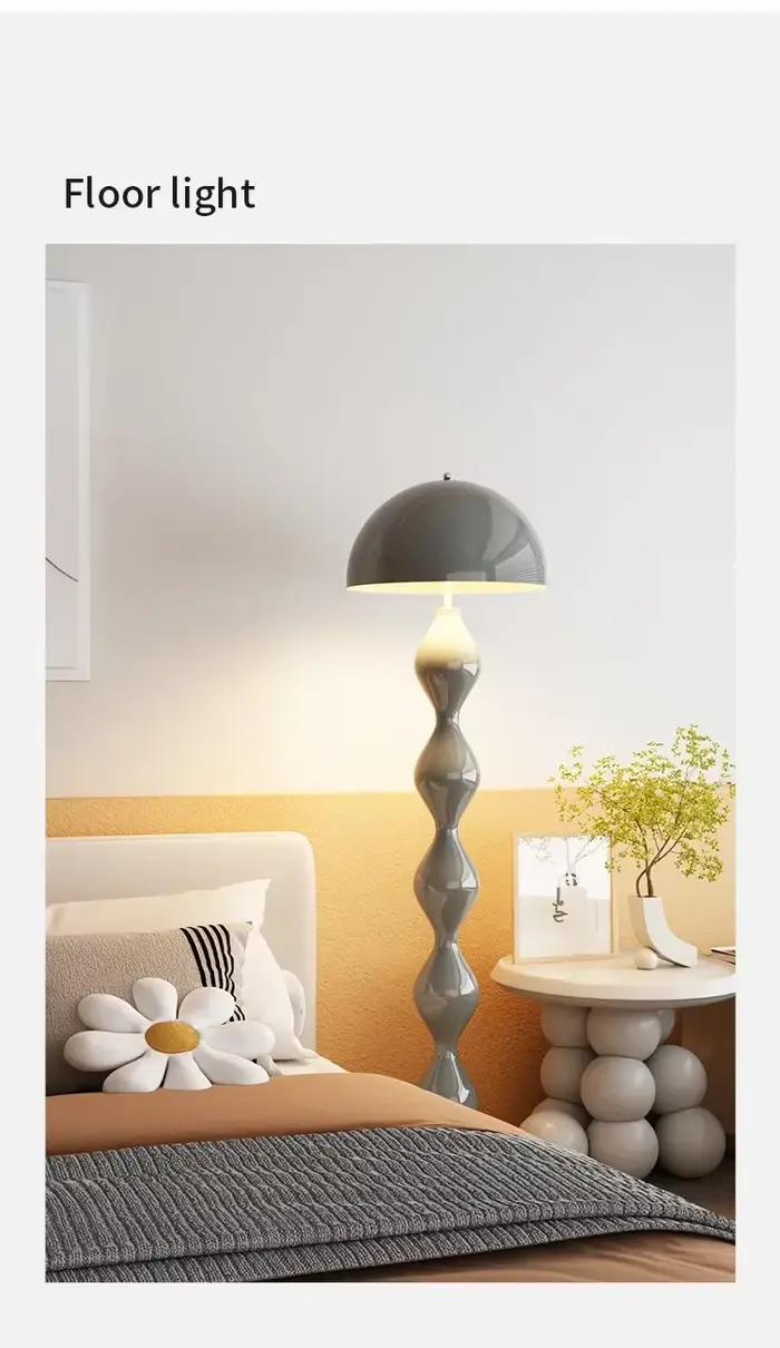 Lampe sur pied LED de style nordique médiéval moderne pour salon, canapé, salle d'exposition, décoration intérieure, luminaire avec garantie de deux ans