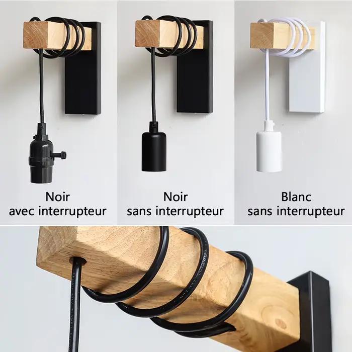 Applique murale 110V/220V avec interrupteur