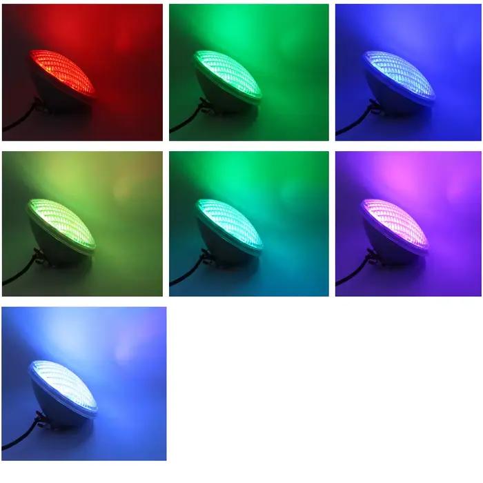 Lampe de piscine 18W 36W 54W 12V LED PAR56 ampoule de projecteur IP 68 éclairage sous-marin blanc chaud blanc froid
