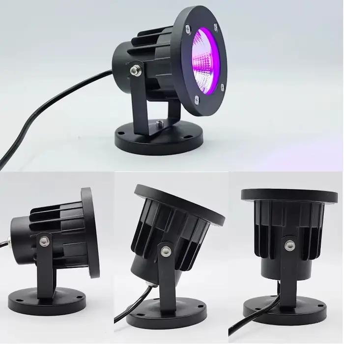 LED lumière violette 10W 30W lumière noire 405nm lampe UV projecteur pour vacances Halloween, durcissement de la résine, décor de fête, affiche fluorescente