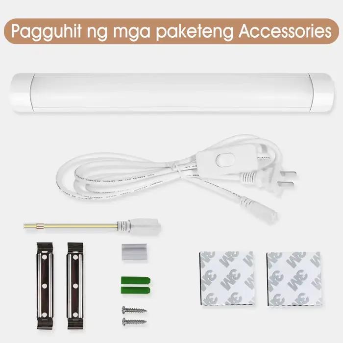 Lampe LED néon T5 T8 220V 110V pour cuisine, chambre à coucher, placard, armoire, garage - 10W 20W facile à installer - éclairage froid et chaud - 20000 heures de durée de vie