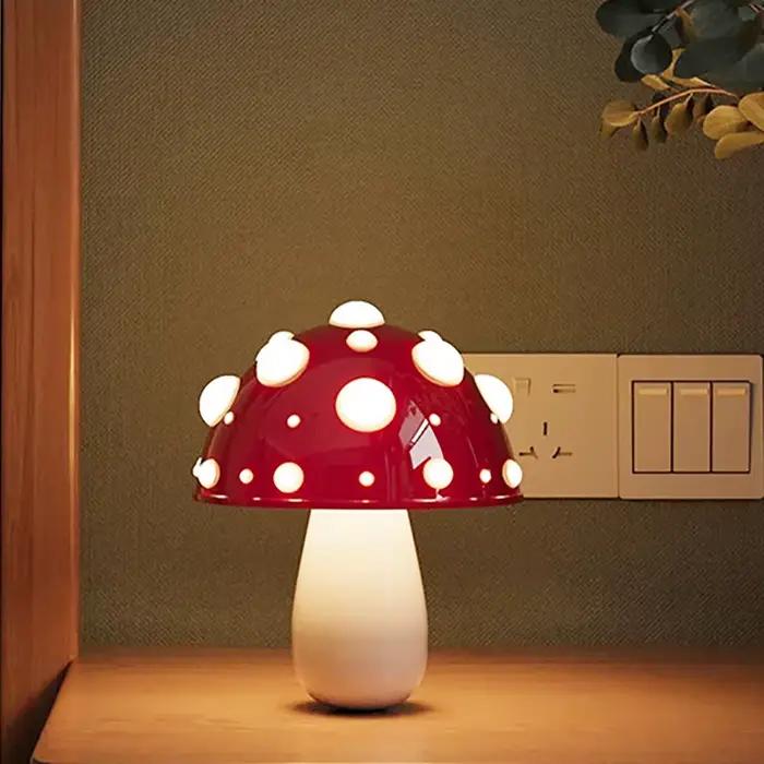 Lampe de table champignon pour enfants