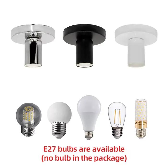 Base de lampe E27 noir/blanc