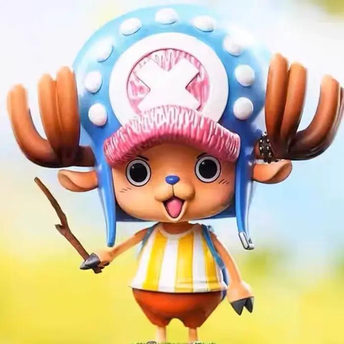 Figurine One Piece Tony Tony Chopper, version Q, deux ans plus tard, objet de collection d'anime, décoration de boîtier PC, jouet tendance pour les fans d'anime