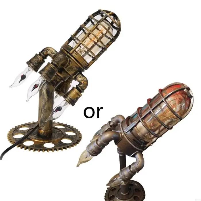 Rétro Steampunk fusée lumière décoration maison lanceur