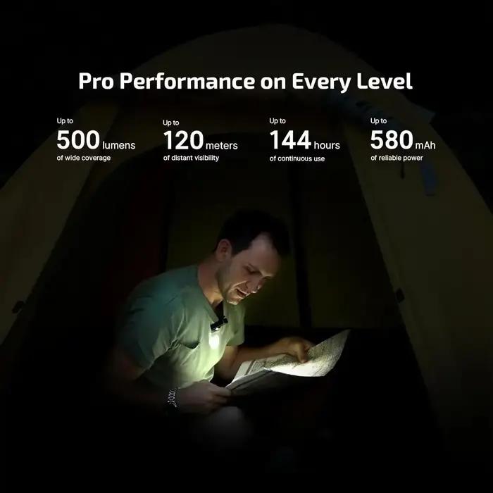 Lampe de poche Olight Oclip Pro EDC 500 lumens, lumière magnétique portable rechargeable de type C