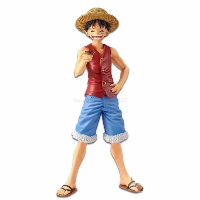 Figurine de dessin animé une pièce, 20cm, Luffy Ace Sabo, trois frères, Statue de vin époupée, Figurine d'action en Pvc, modèle de jouet à collectionner, cadeau