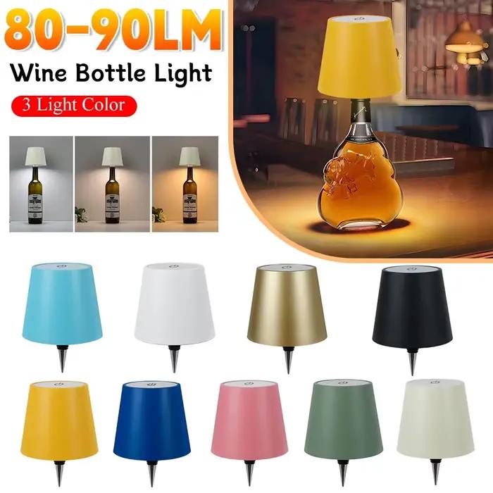 Lampe de bouteille de vin sans fil type-c charge contrôle tactile bouteille de vin lumière gradation lampe de Table LED Bar café atmosphère veilleuse