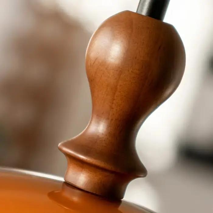 Lampe suspendue vintage Bauhaus orange