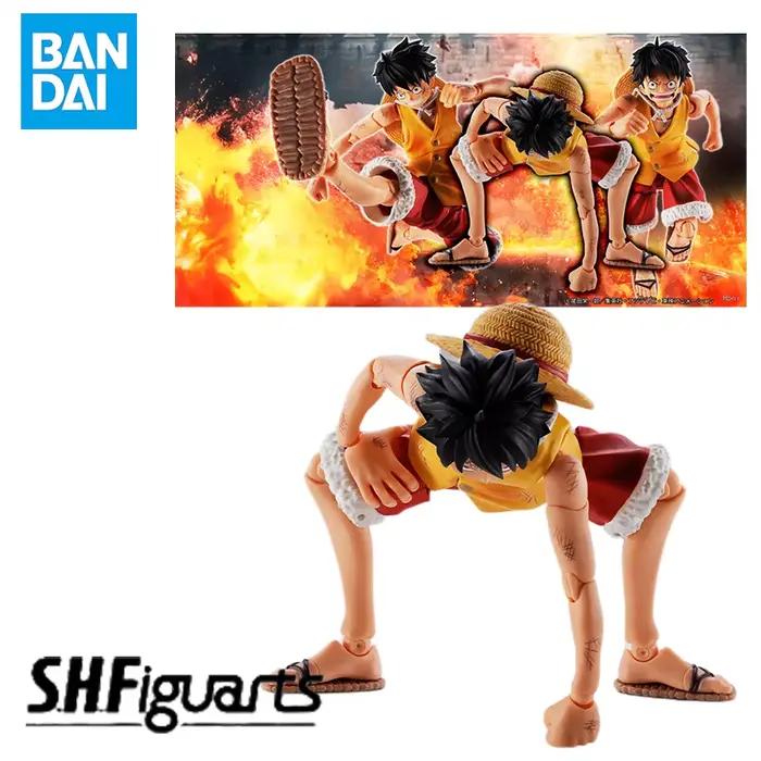 Bandai – figurine d'anime originale One Piece S.H.Figuarts MONKEY.D.LUFFY -MARINEFORD-, figurine d'action, jouets, modèle, jouet, cadeau pour enfants