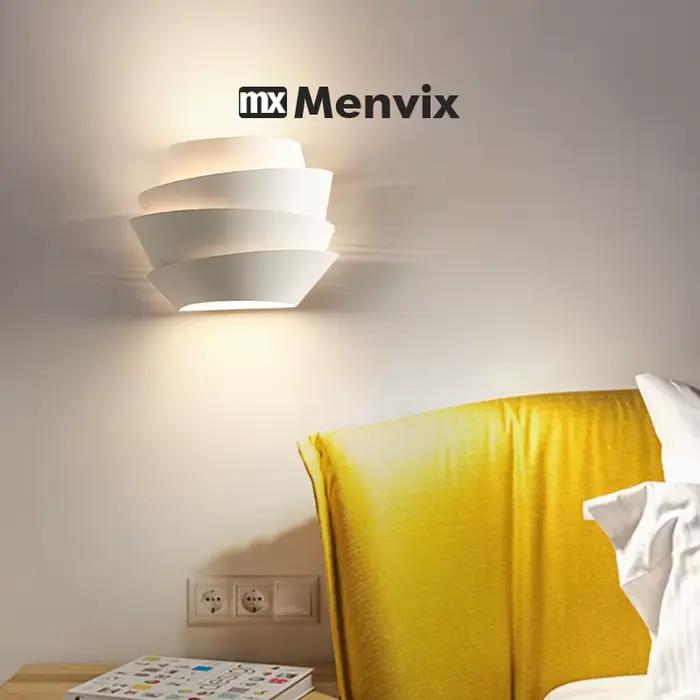 Applique murale blanche au Design pomme de pin nordique