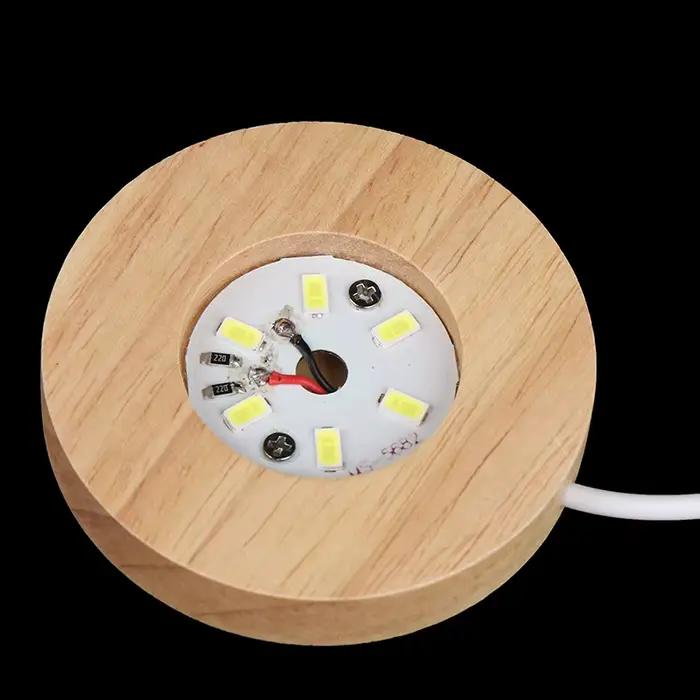 Lampes décoratives de bureau en bois