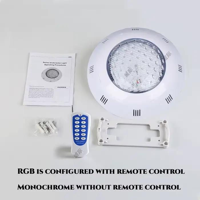 20W 30W 40W 50W 60W 70W LED lumières de piscine sous-marine RGB couleur changeante AC12V IP68 lampe étanche avec télécommande