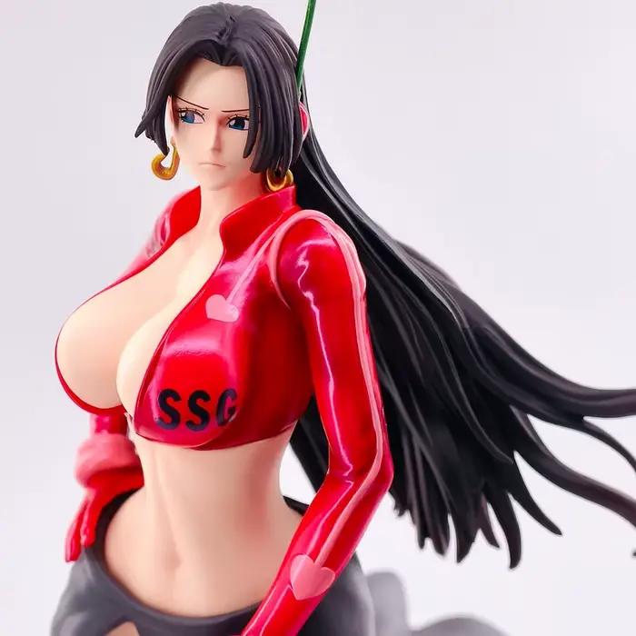 Statue statique en PVC de la guerrière élégante de la marque JT One Piece, figurine peinte à la main avec base île, pour décoration de bureau et de maison, cadeau pour les collectionneurs