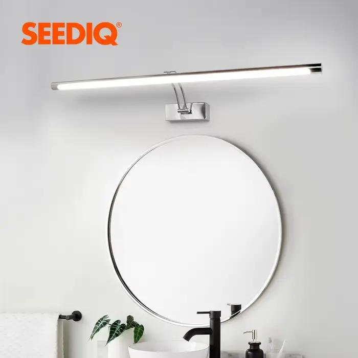 Applique Murale LED au Design Moderne, Disponible en Noir et Argent, Luminaire Décoratif d'Nik, 80/100cm