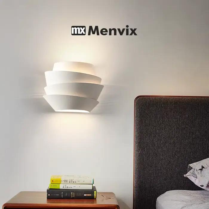 Applique murale blanche au Design pomme de pin nordique
