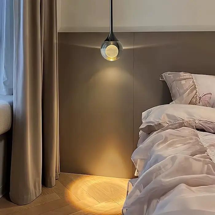 Lustre moderne simple à LED pour restaurant