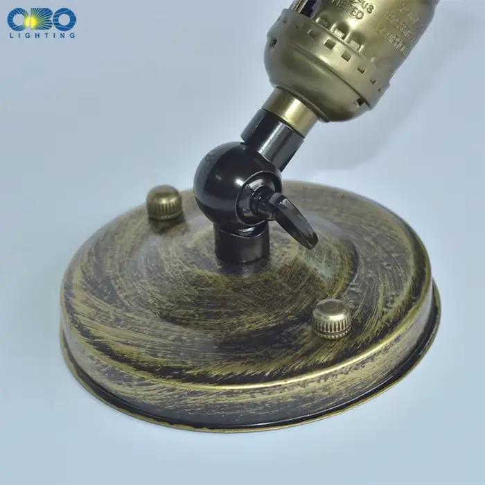 Base de lampe Vintage Edison E27 avec interrupteur