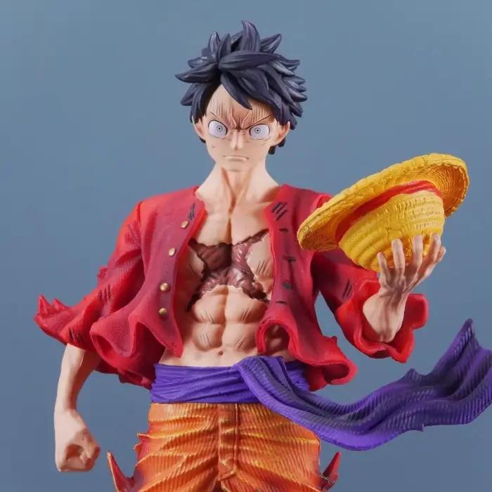24 cm/9,45 pouces Anime une pièce Figure singe D Luffy figurines d'action Pvc Statue bureau ornement Collection modèle jouets cadeaux