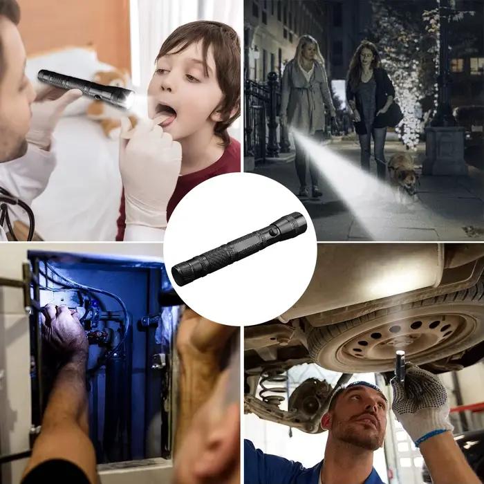 Mini lampe de poche Portable de poche pour la maison, randonnée, voyage, travail, éclairage d'urgence, batterie AA, lanterne étanche pour l'extérieur