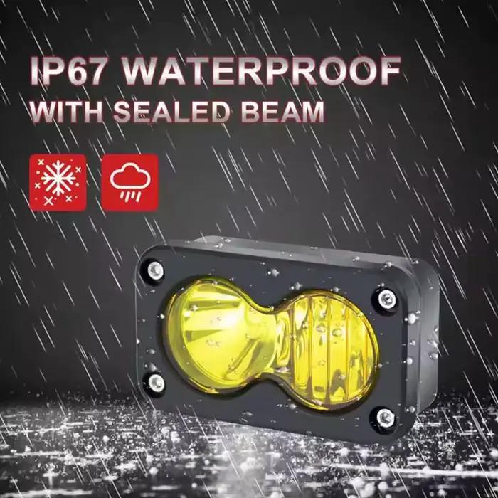 Lampe de travail LED 20W, faisceau combiné, lampe de conduite étanche pour voiture, moto, vélo électrique, accessoire d'éclairage tout-terrain
