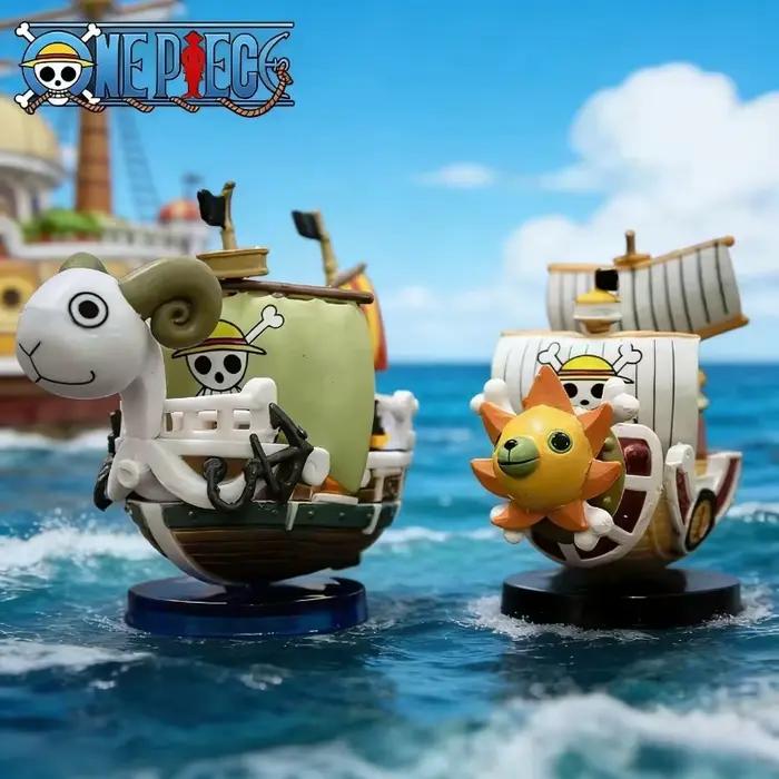 Figurine de bateau One Piece 7 cm, modèle Luffy, jouet super mignon, mini bateau THOUSANDSUNNY Going Merry, figurine d'action à assembler