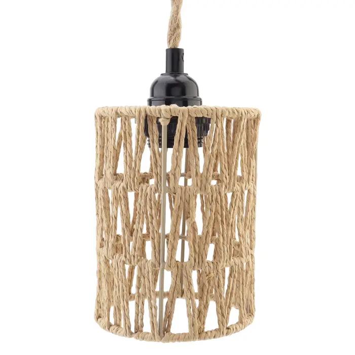 Lampe suspendue en rotin